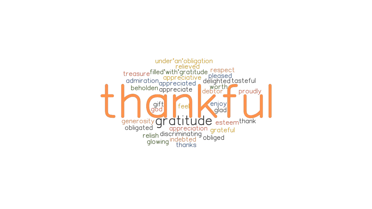 THANKFUL Synonyms And Related Words What Is Another Word For THANKFUL 