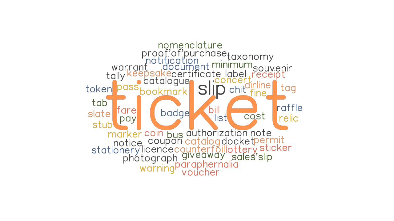 travel tickets synonyms