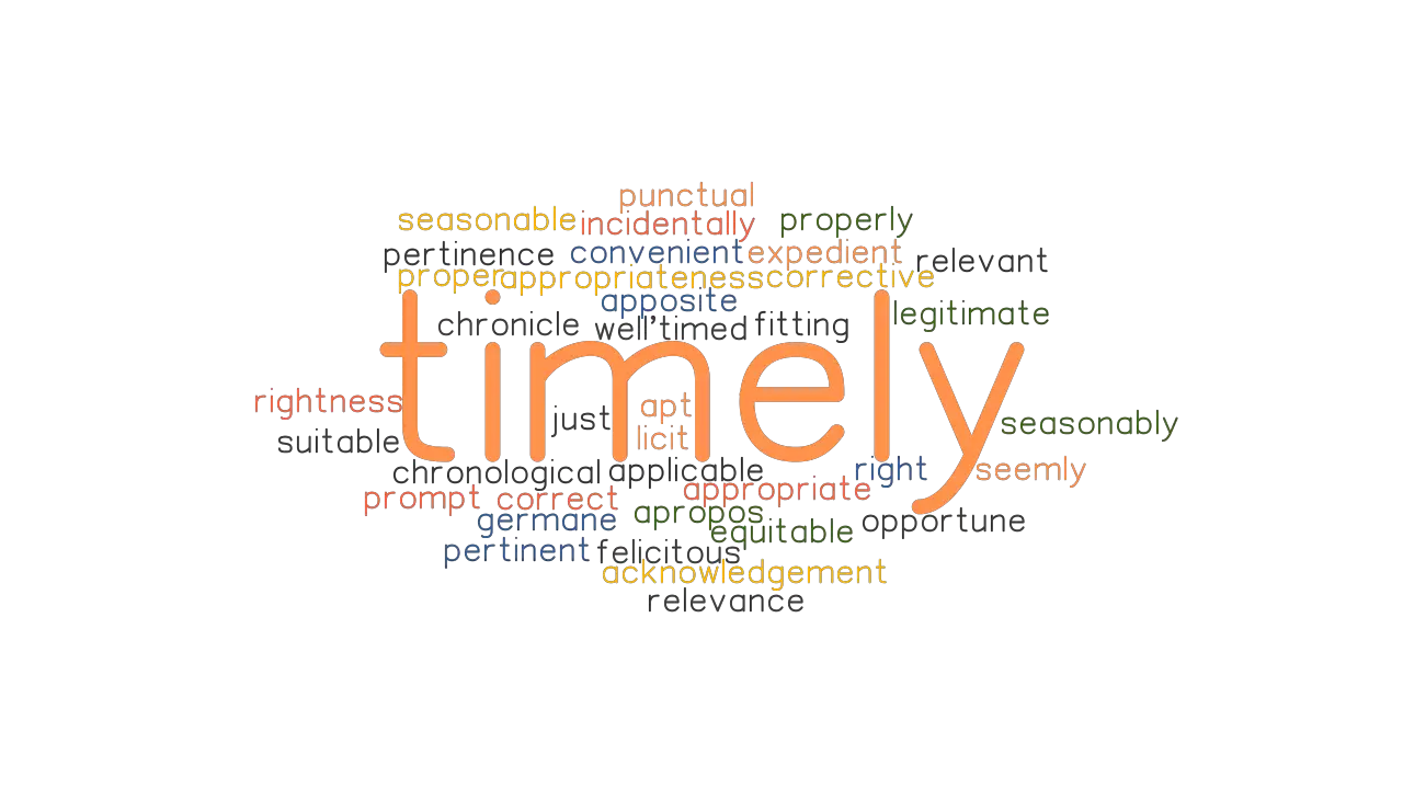 TIMELY Synonyms And Related Words What Is Another Word For TIMELY 