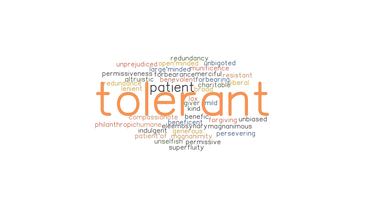 TOLERANT Synonyms And Related Words What Is Another Word For TOLERANT 