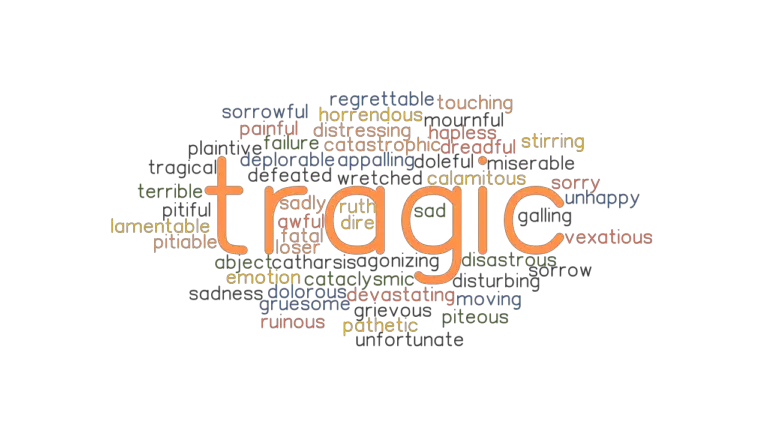 TRAGIC Synonyms And Related Words What Is Another Word For TRAGIC 