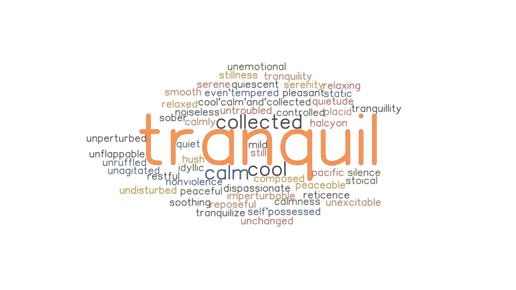 TRANQUIL Synonyms and Related Words. What is Another Word for TRANQUIL?