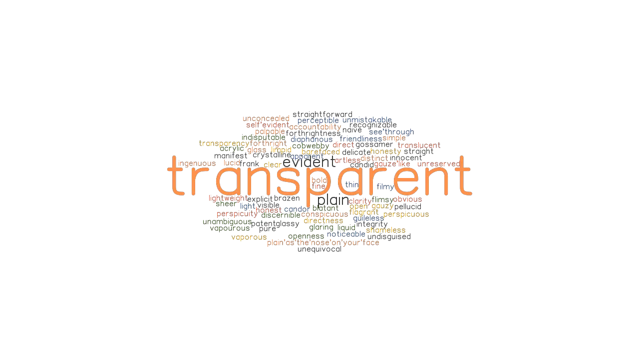 TRANSPARENT Synonyms And Related Words What Is Another Word For 