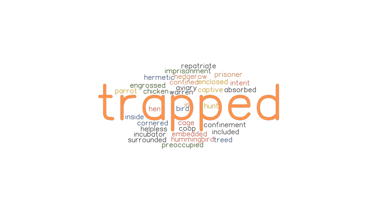 TRAPPED Synonyms And Related Words What Is Another Word For TRAPPED 