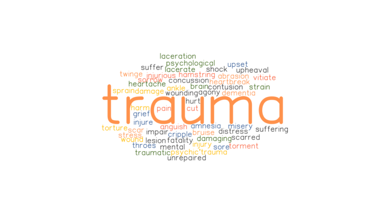 TRAUMA Synonyms And Related Words What Is Another Word For TRAUMA 