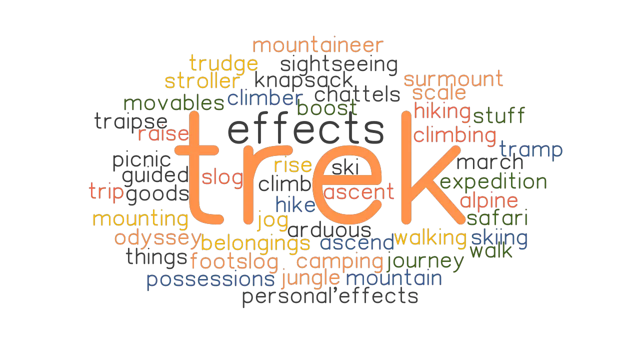 trek meaning in english dictionary