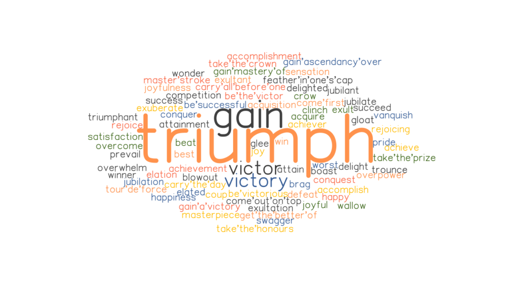 Triumph Synonyms In English