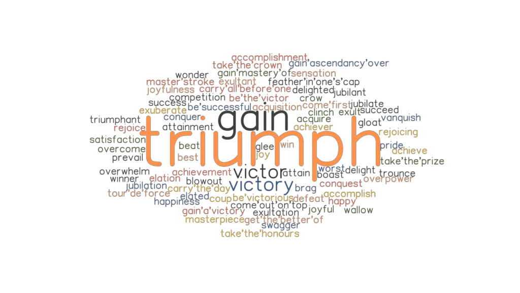 TRIUMPH Synonyms And Related Words What Is Another Word For TRIUMPH 