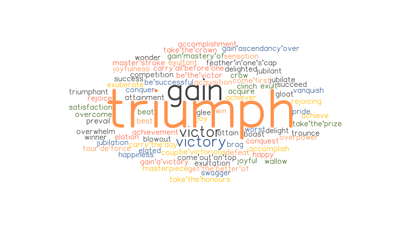 TRIUMPH Synonyms And Related Words What Is Another Word For TRIUMPH 