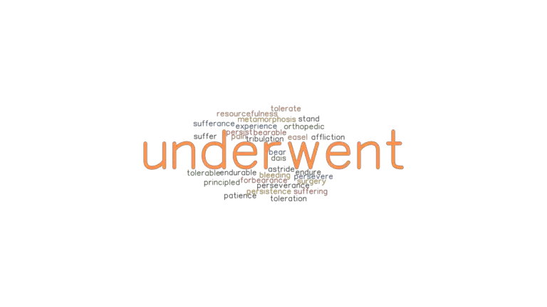 What Is Another Word For Underwent