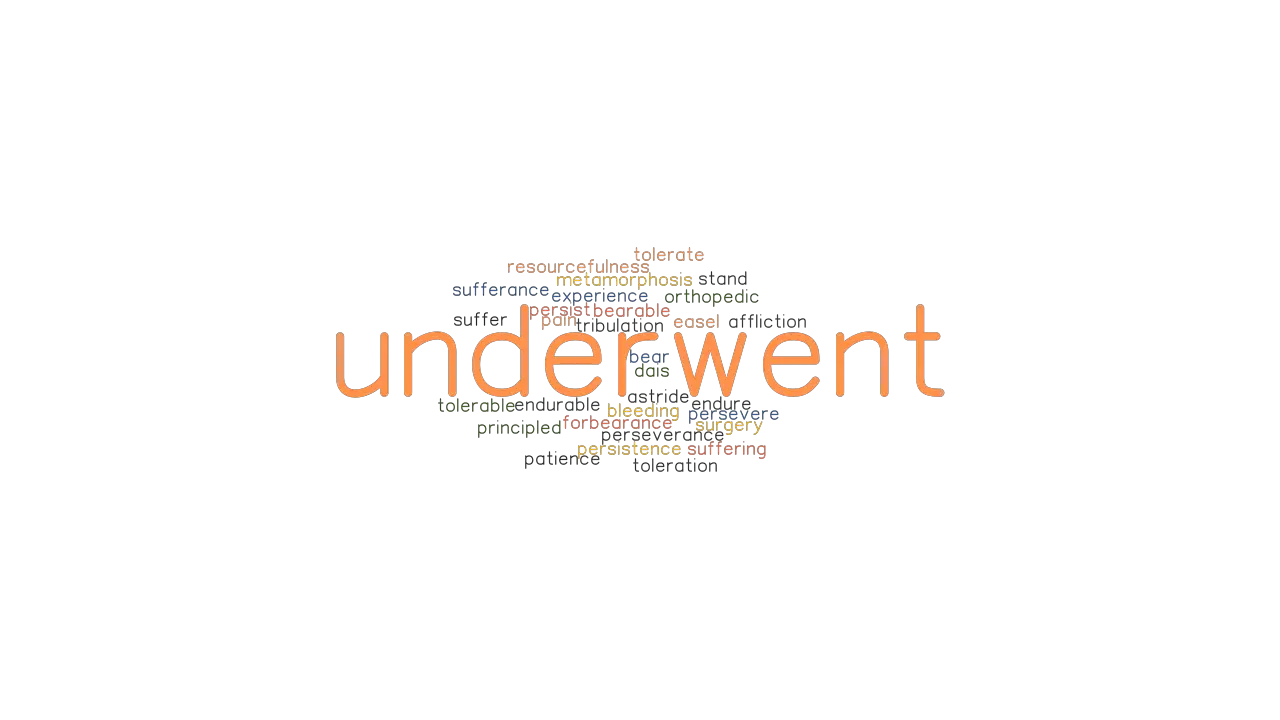 UNDERWENT Synonyms And Related Words What Is Another Word For 