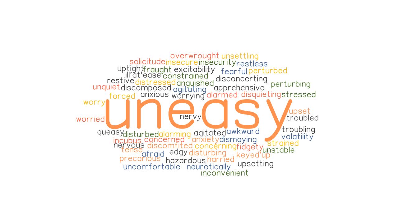 UNEASY Synonyms And Related Words What Is Another Word For UNEASY 