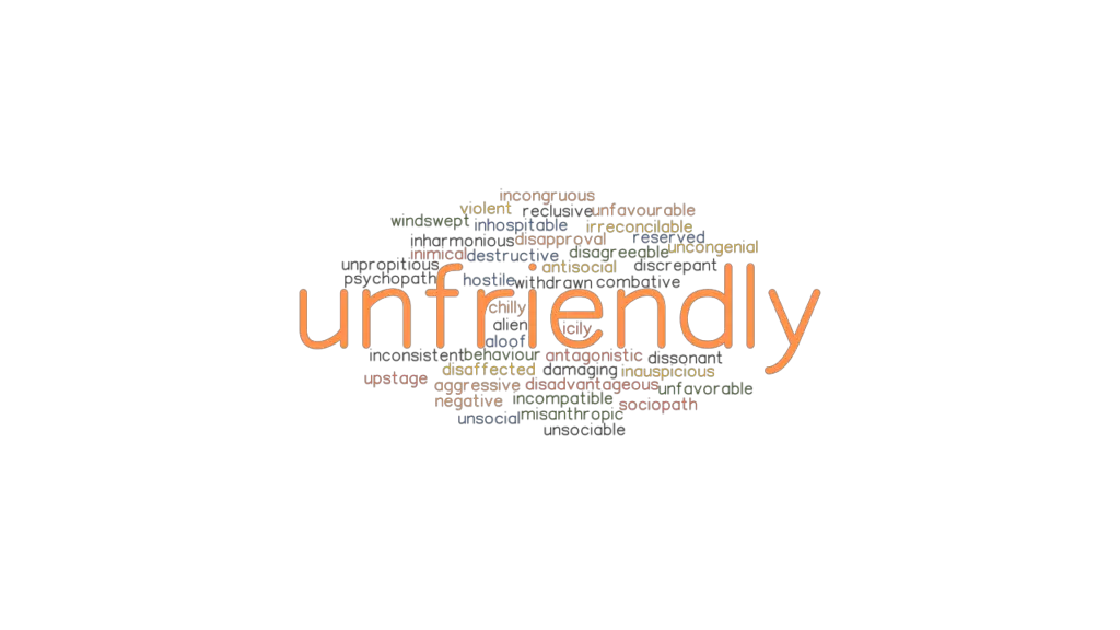 Unfriendly Synonyms In English