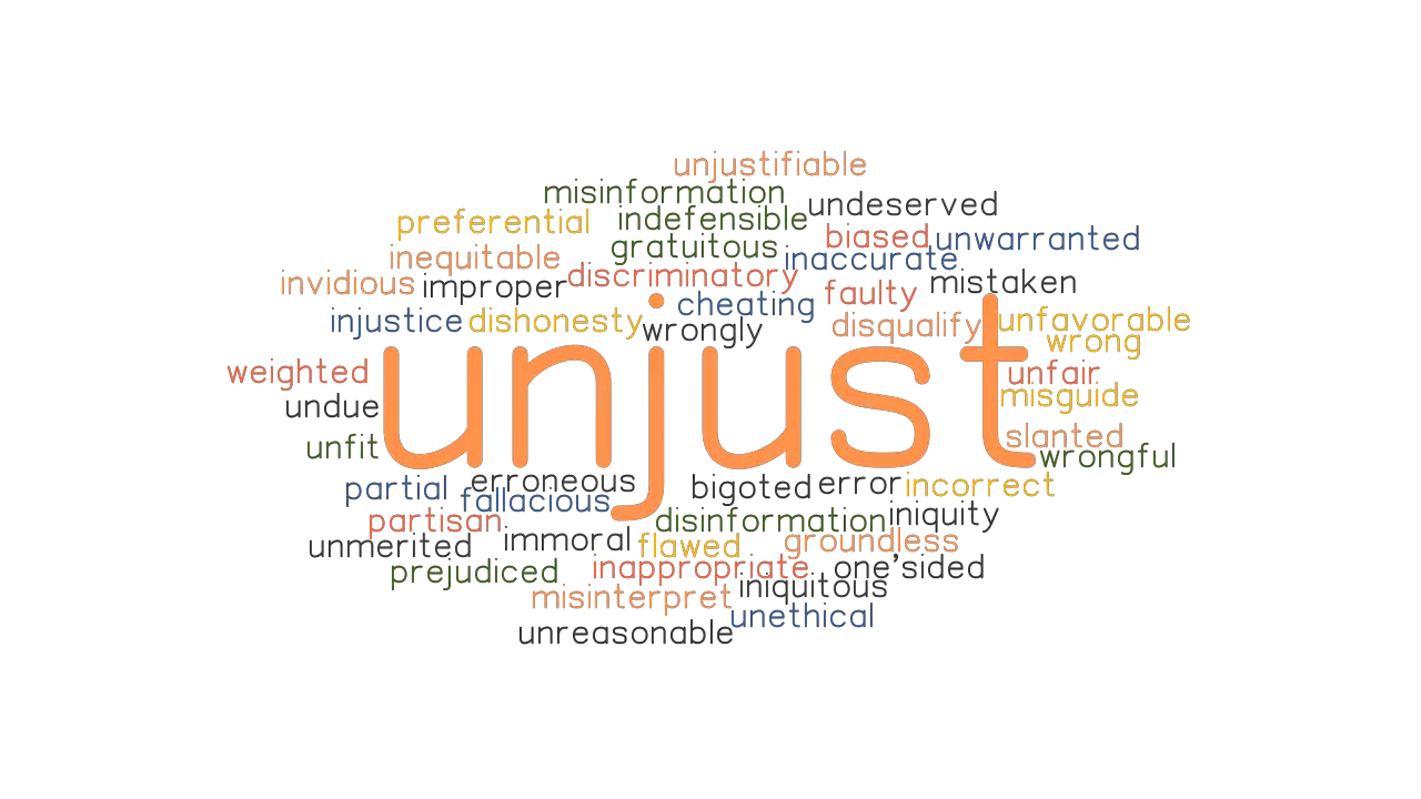 UNJUST Synonyms And Related Words What Is Another Word For UNJUST 