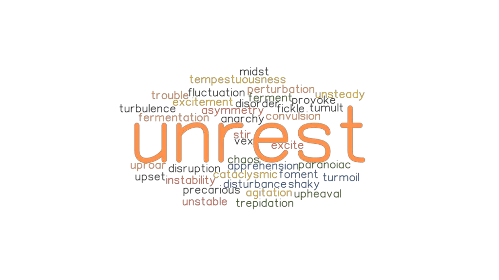 UNREST Synonyms And Related Words What Is Another Word For UNREST 