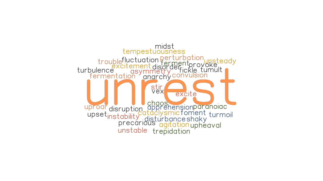 UNREST Synonyms And Related Words What Is Another Word For UNREST 