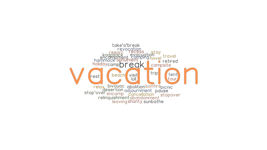 VACATION: Synonyms and Related Words. What is Another Word for VACATION ...