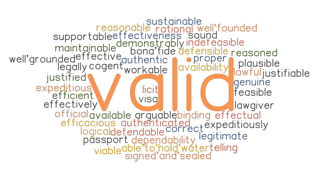 VALID Synonyms And Related Words What Is Another Word For VALID 