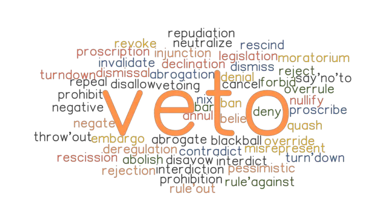 VETO: Synonyms and Related Words. What is Another Word for VETO ...