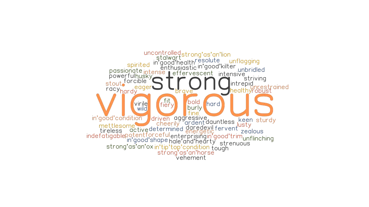 VIGOROUS Synonyms And Related Words What Is Another Word For VIGOROUS 