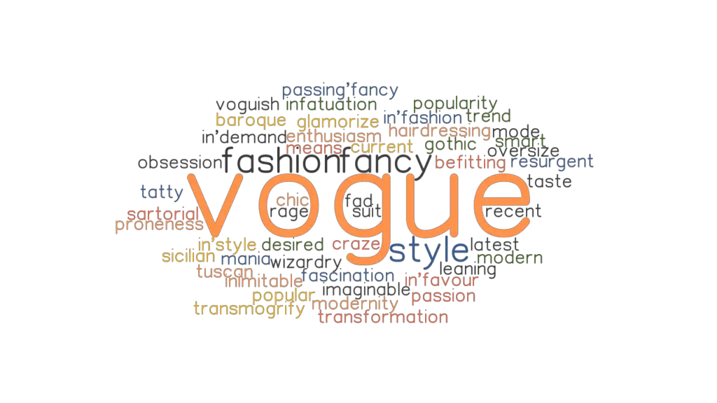 what is the meaning of vogue expression