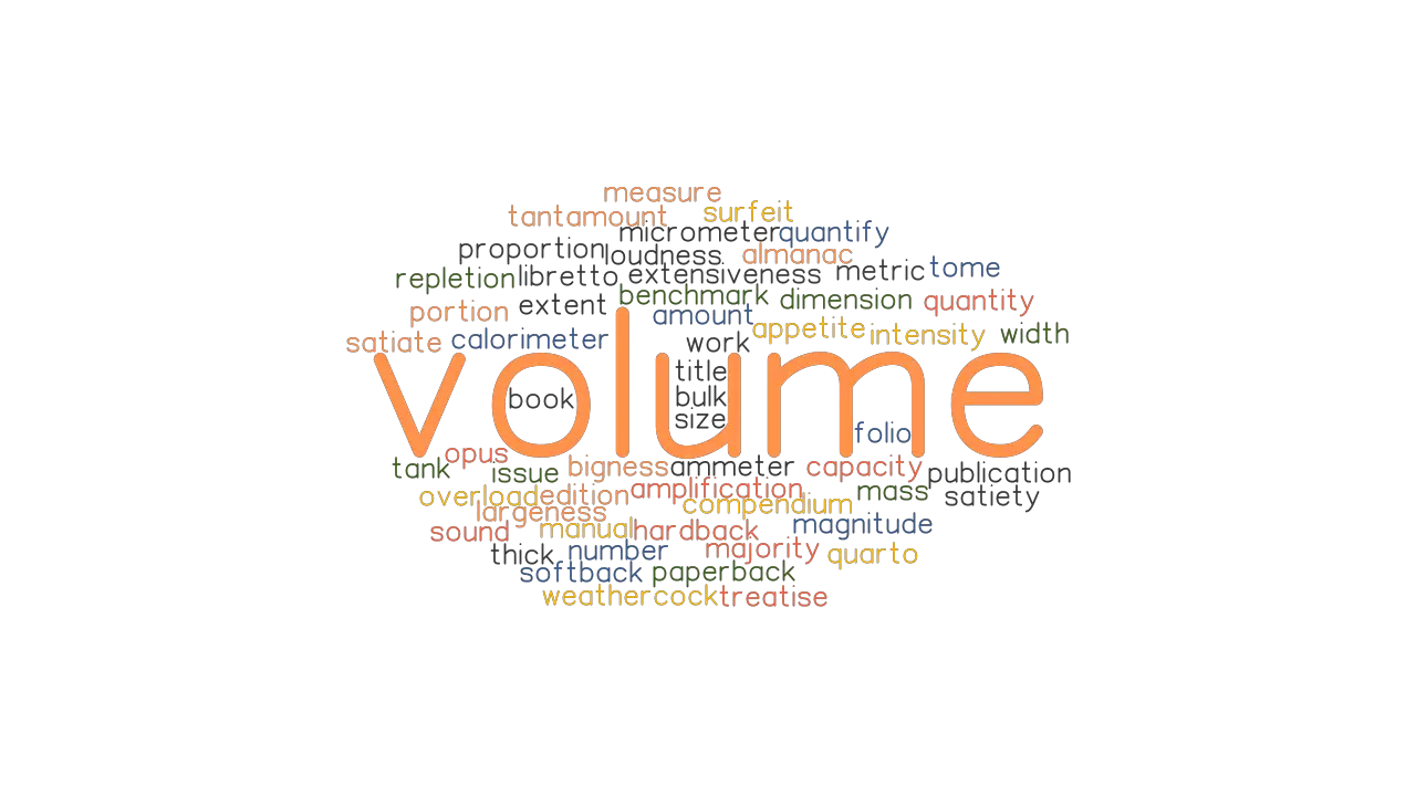 VOLUME Synonyms And Related Words What Is Another Word For VOLUME 