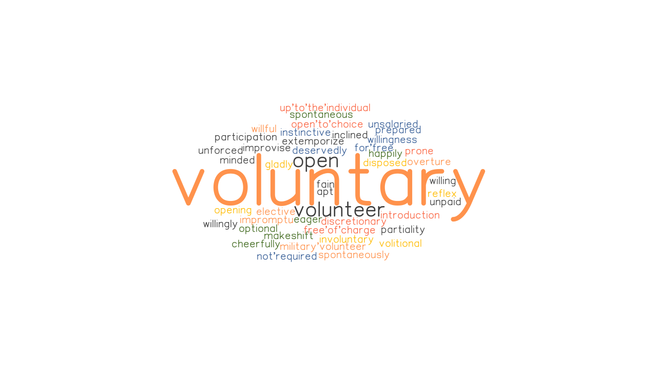 VOLUNTARY Synonyms And Related Words What Is Another Word For 