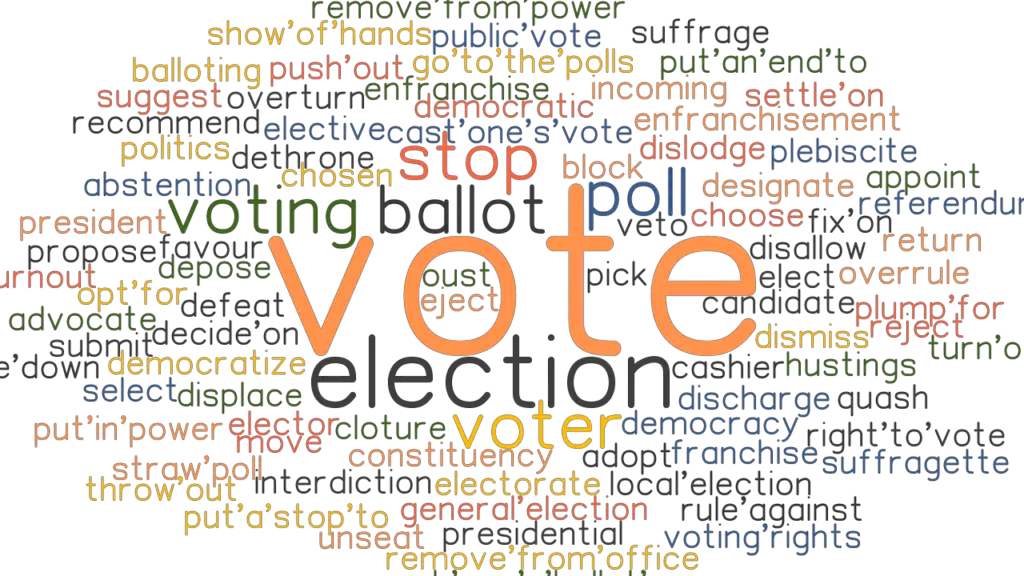 VOTE: Synonyms and Related Words. What is Another Word for VOTE ...