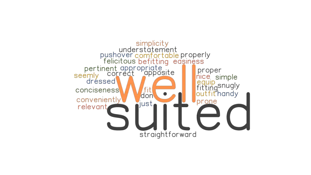 WELL SUITED Synonyms And Related Words What Is Another Word For WELL 