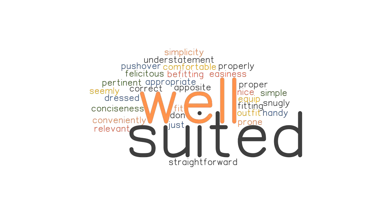 WELL SUITED Synonyms And Related Words What Is Another Word For WELL 