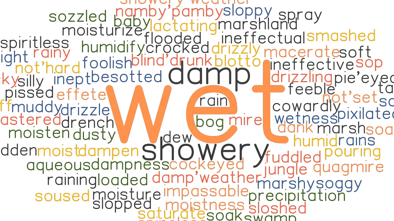 WET Synonyms And Related Words What Is Another Word For WET 