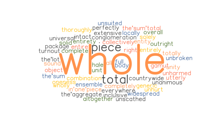 WHOLE Synonyms And Related Words What Is Another Word For WHOLE 