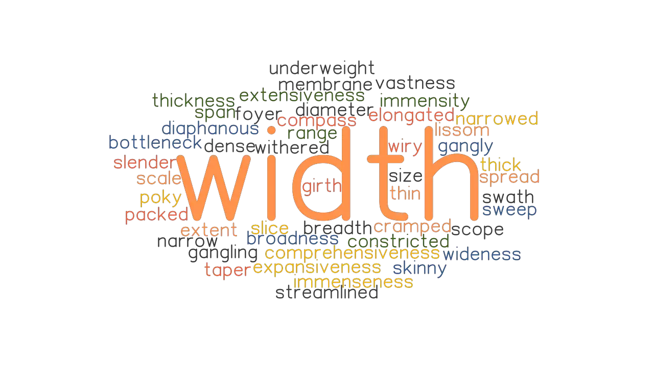 WIDTH Synonyms And Related Words What Is Another Word For WIDTH 