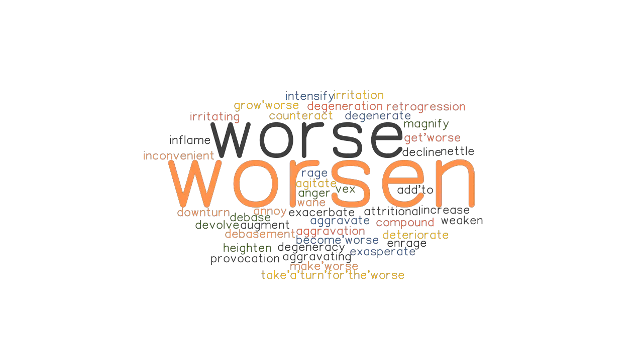 WORSEN Synonyms and Related Words. What is Another Word for ...