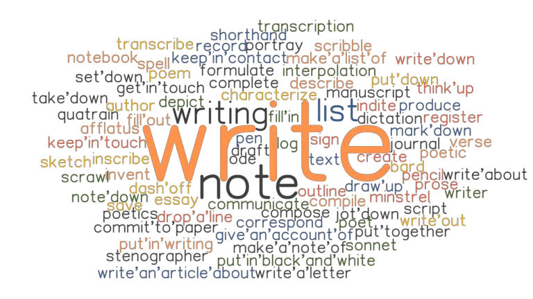 write-synonyms-and-related-words-what-is-another-word-for-write