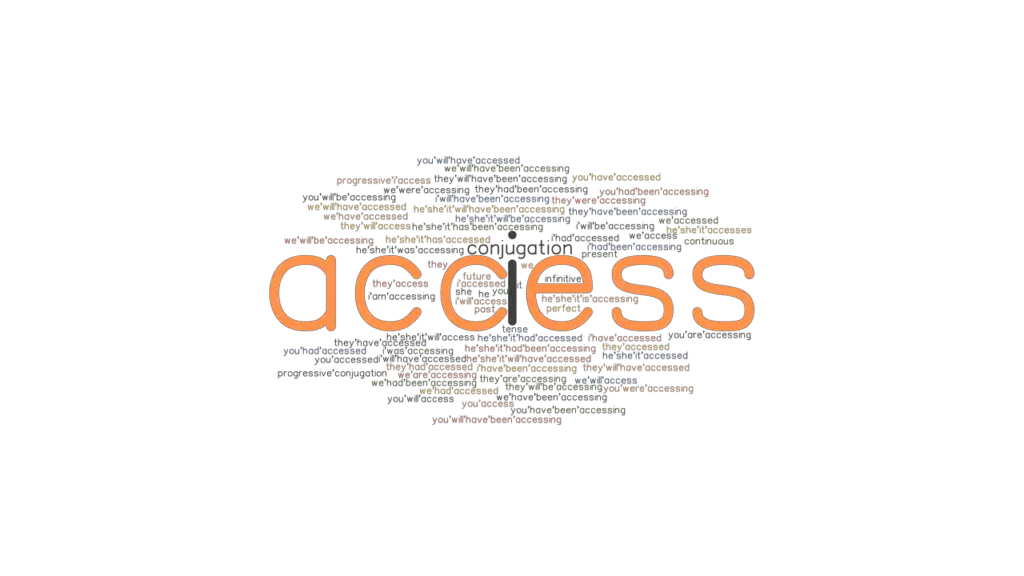 Access Past Tense Verb Forms, Conjugate ACCESS