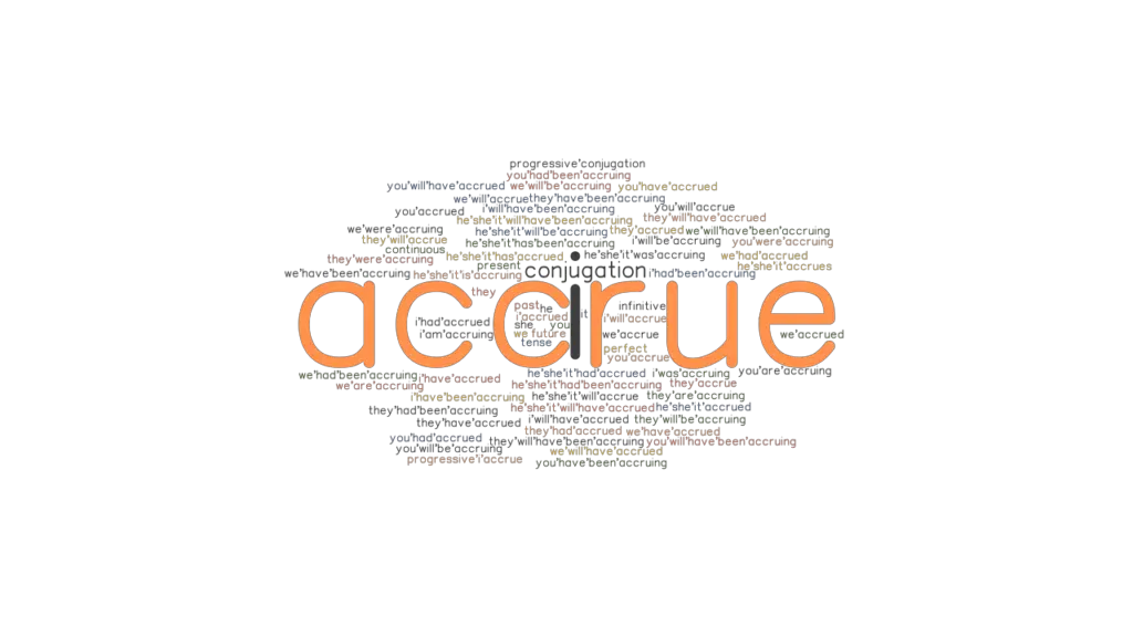 Accrue Past Tense: Verb Forms, Conjugate ACCRUE - GrammarTOP.com