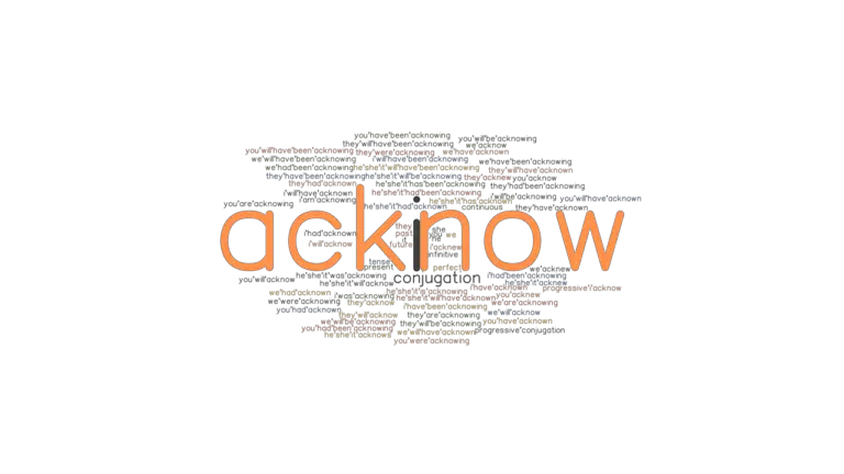 Acknow Past Tense: Verb Forms, Conjugate ACKNOW - GrammarTOP.com