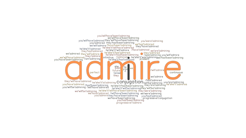Admire Past Tense Verb Forms, Conjugate ADMIRE