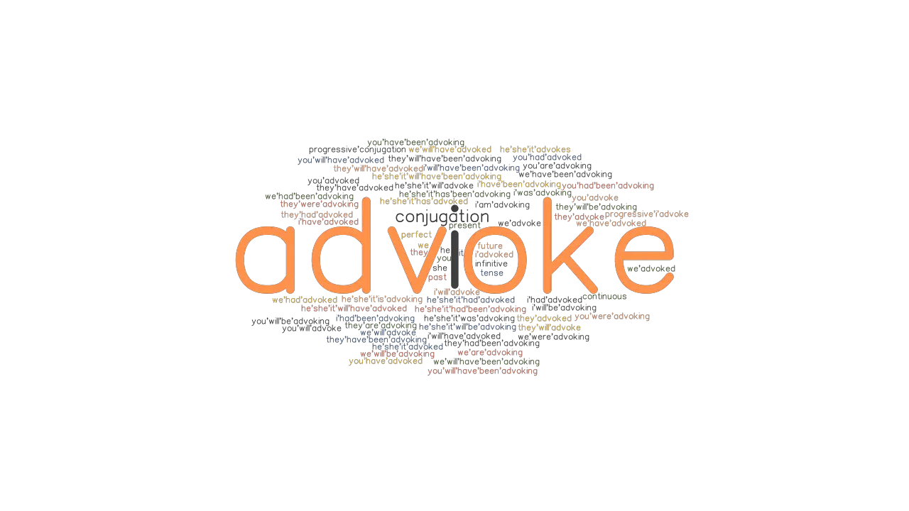 Advoke Past Tense Verb Forms Conjugate ADVOKE GrammarTOP