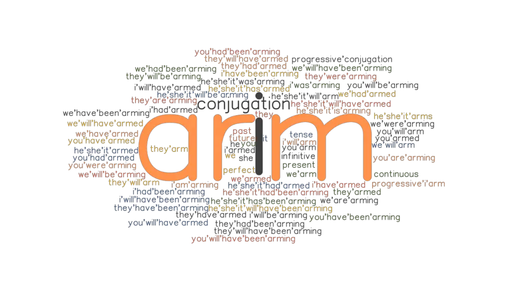 Arm Past Tense Verb Forms, Conjugate ARM