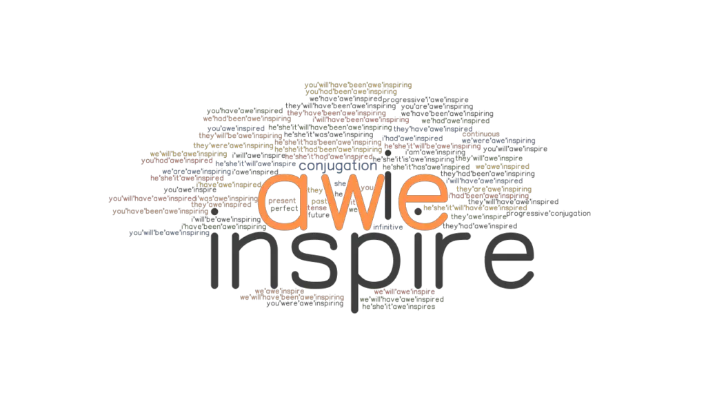 Aweinspire Past Tense Verb Forms, Conjugate AWEINSPIRE