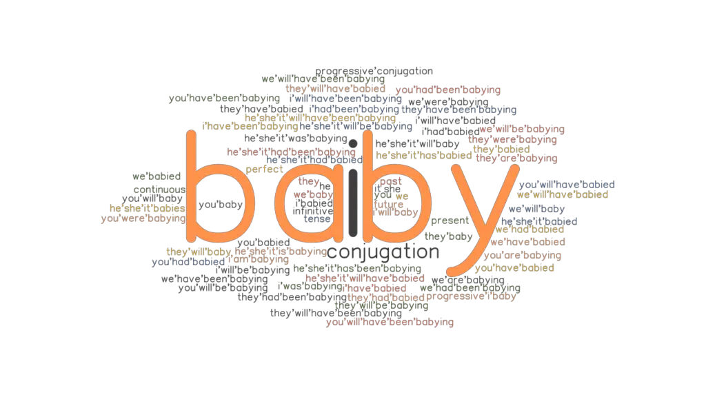 Baby Past Tense Verb Forms, Conjugate BABY