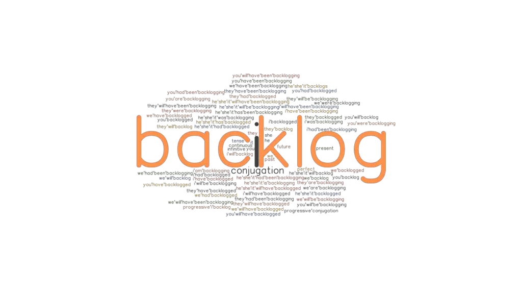 Backlog Past Tense Verb Forms, Conjugate BACKLOG