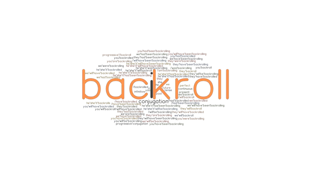 Backroll Past Tense Verb Forms, Conjugate BACKROLL