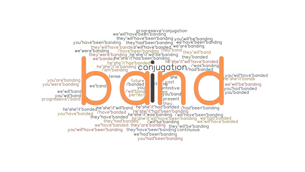 Band Past Tense Verb Forms, Conjugate BAND
