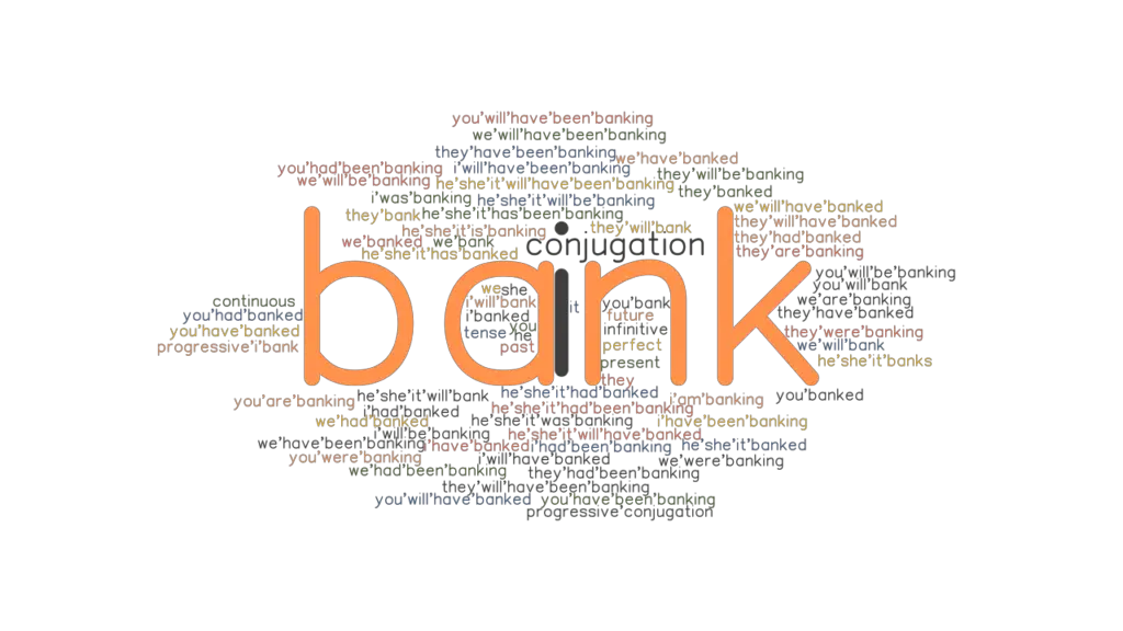 Bank Past Tense Verb Forms, Conjugate BANK