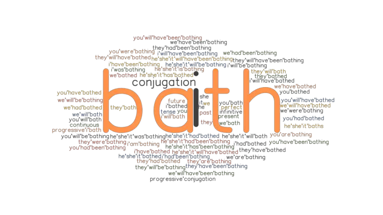 Bath Past Tense Verb Forms Conjugate BATH GrammarTOP