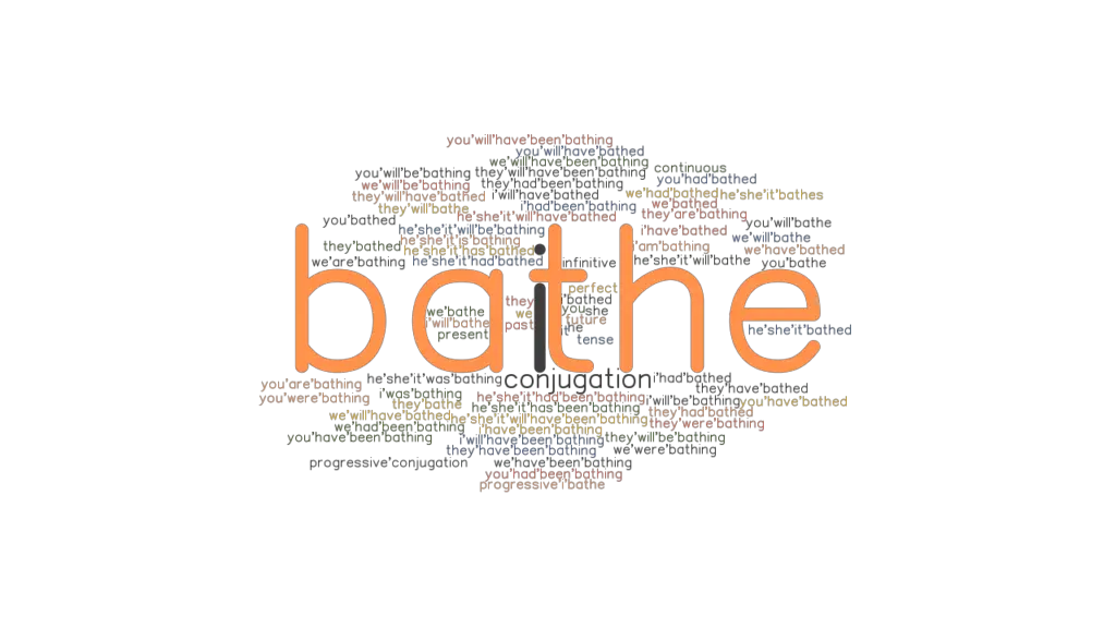 Bathe Past Tense Verb Forms, Conjugate BATHE