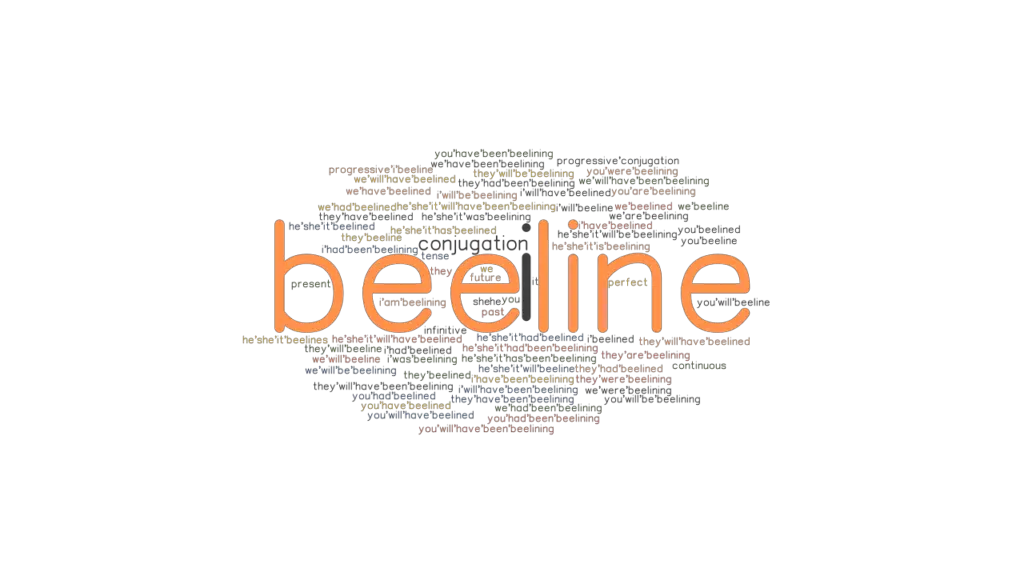 Beeline Past Tense Verb Forms, Conjugate BEELINE